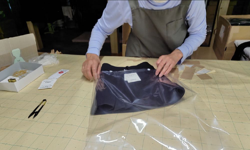 包装作業の様子